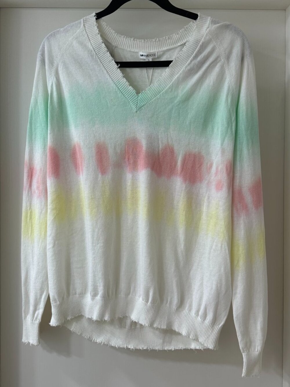 Minnie Rose Ombre Tie Dye Knit Sweater, Size XL, NWT
